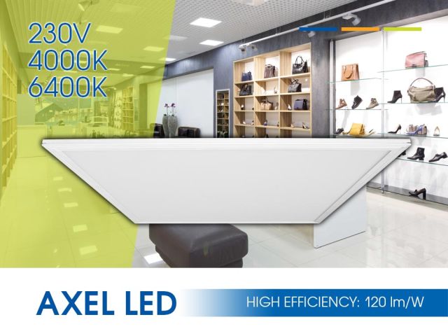 Нови панели 120 lm/W - AXEL LED PREMIUM