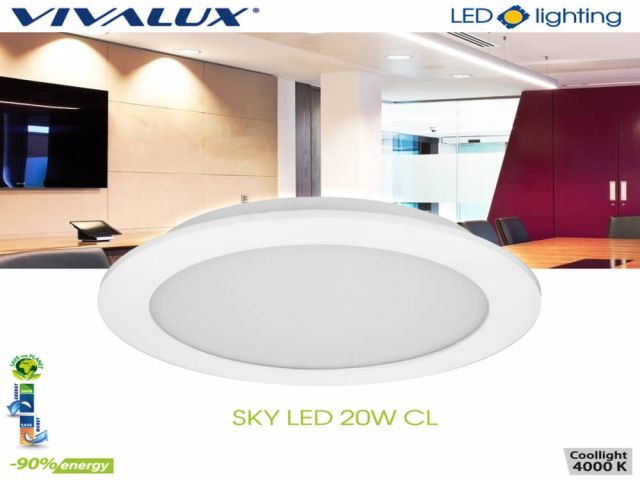 Луна за вграждане SKY LED VIVALUX – за максимална осветеност и ефективност