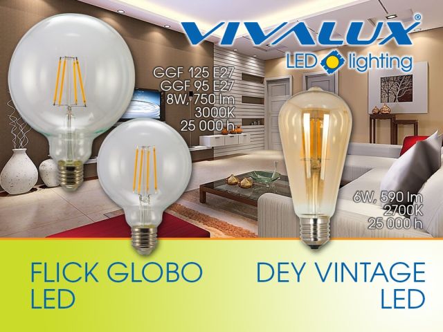 Filament lamps GLOBO LED/Vintage filament lamp DEY LED