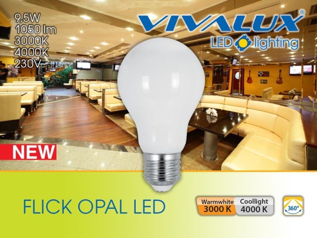 More powerful and more efficient LED filament lamps FLICK LED and FLICK OPAL LED