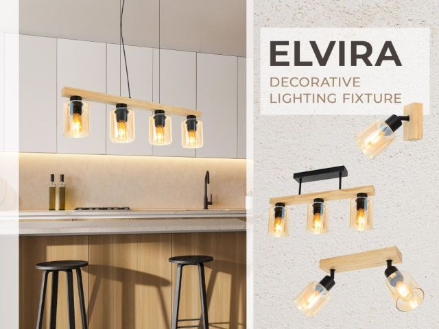 Illuminate your home with character and style inspired by nature - ELVIRA decorative lighting series